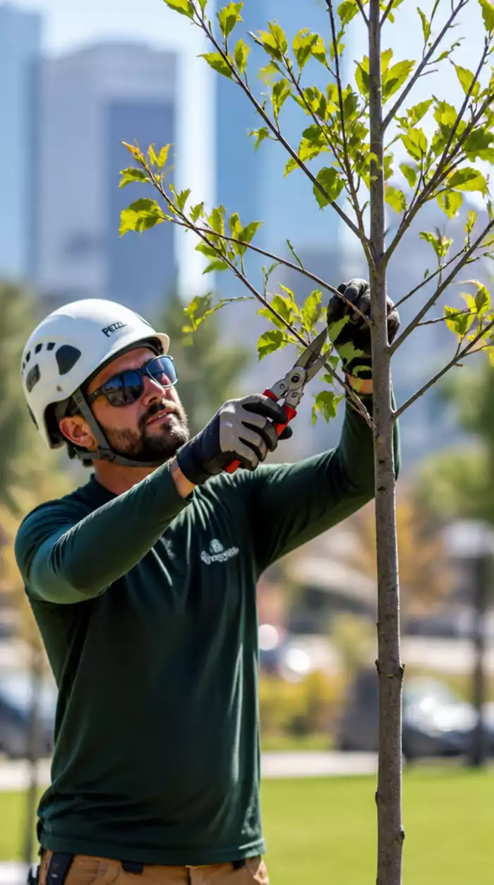 Pruning Young Urban Trees